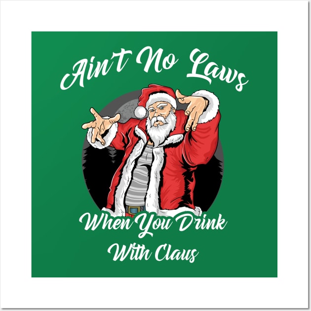 No Laws Santa Claus Wall Art by NovaTeeShop